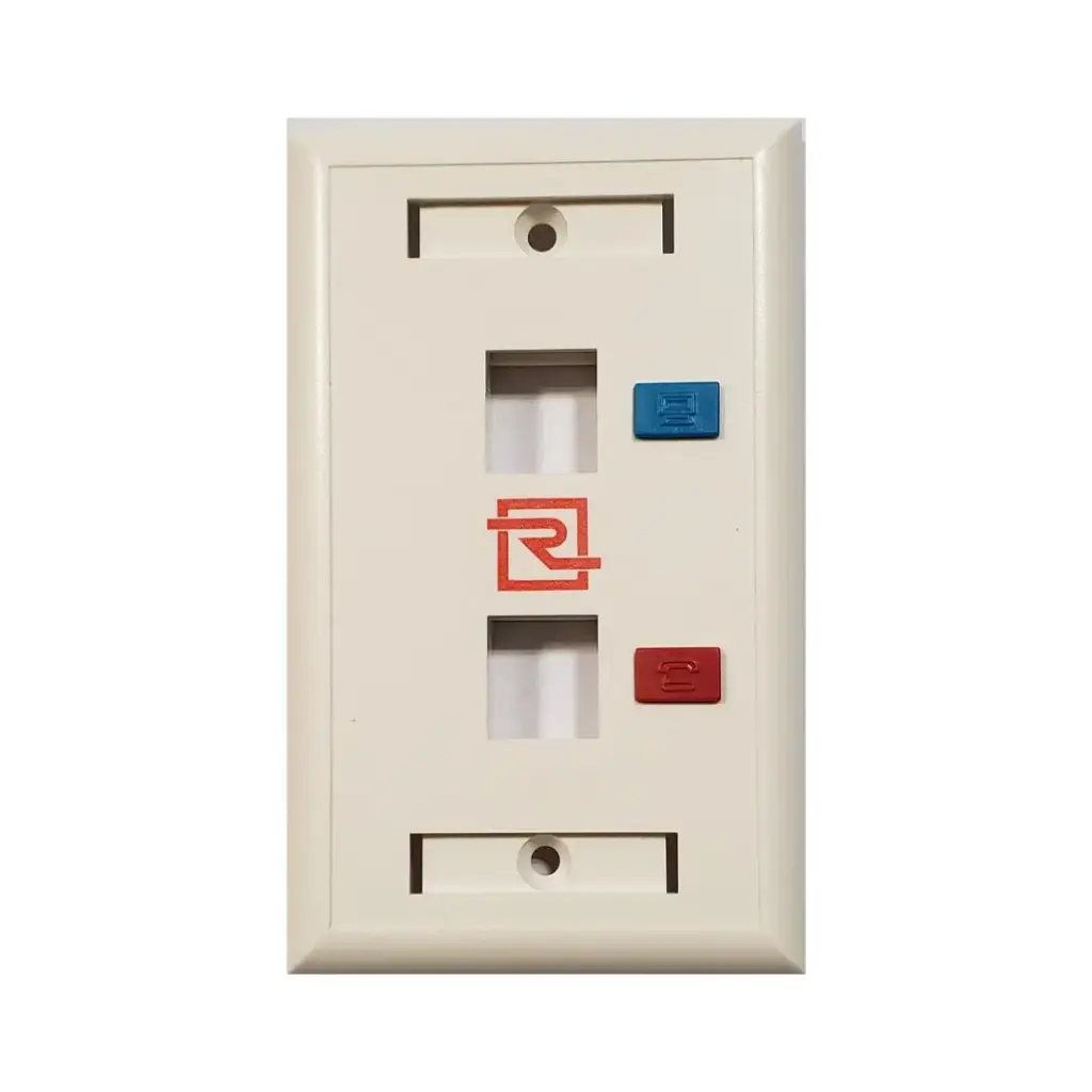FACEPLATE 2 PUERTOS