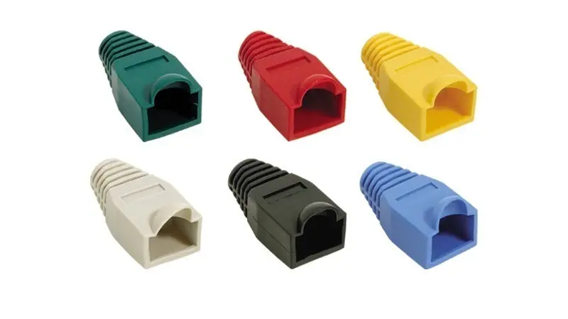 CAPUCHON RJ45 NEGRO x100
