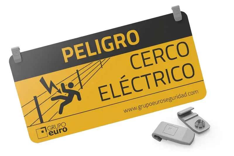 Cartel Indicador PELIGRO Aluminio con anclaje superior