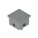 CAJA ALUMINIO 100X100X68MM. 2F SP