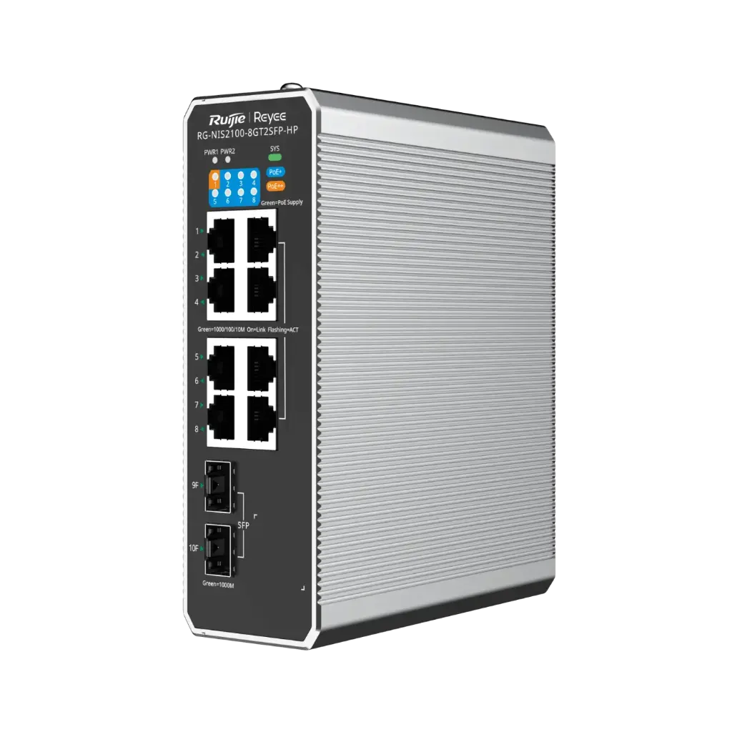 Switch Industrial Administrable L2/L3 8xPoE/PoE+ GBE 2xSFP 200W