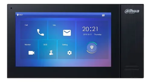 Pantalla Interna IP Plástica 7 Pulgadas Soporta POE Tarjeta SD de 8 GB incorporada Blanco