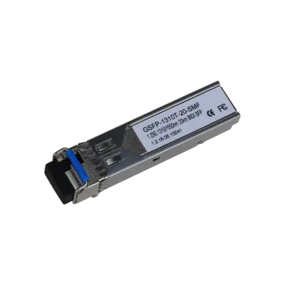 Módulo SFP 1,25Gbps SM Tx1310nm Rx1550nm 20Km.