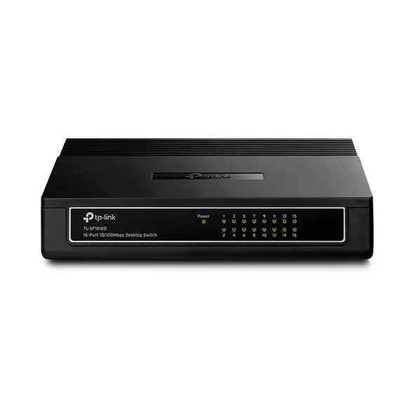 TP-Link SF1016D dispositivo de red Fast Ethernet (10/100) Negro. 16-Port 10/100Mbps Desktop Switch