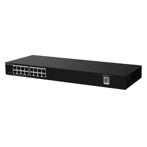 [RG-ES216GC-V2] SWITCH DE RACK 10/100/1000, ADM, NO POE 