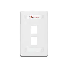 [10GMX-FPS02-02] Faceplate MAX 2 Puertos (para jacks híbridos)