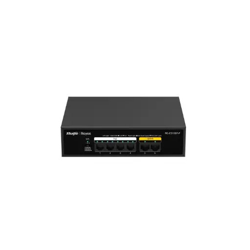 [RG-ES106F-P] SWITCH DE ESCRITORIO 10/100, NO ADM, POE 