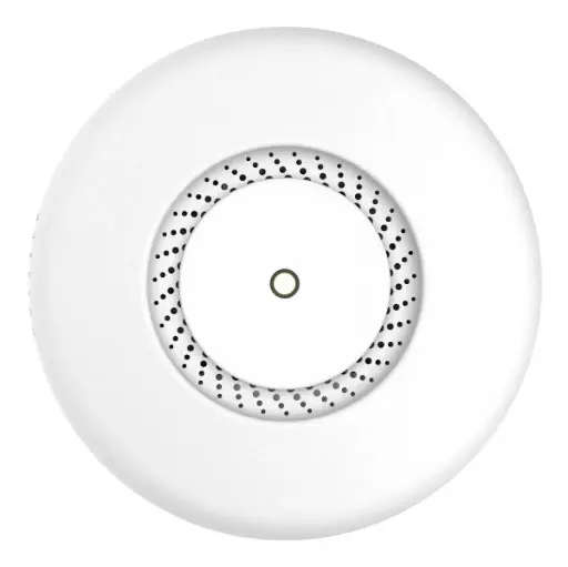 [RBCAPGI-5ACD2ND] cAP ac Dual-band 2.4 / 5GHz wireless access point for mounting on a ceiling or wall with two Gigabit Ethernet ports (one with PoE output), 802.11ac support and IPsec hardware encryption support