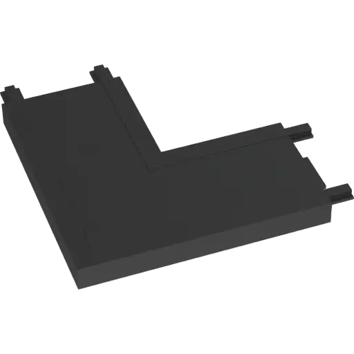 [RMS-CT-N] CONECTOR TIPO L VERTICAL PARA RIEL MAGNETICO SKYLINE NEGRO MACROLED DC48V 