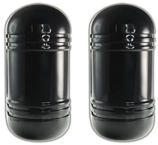 [IVA 8040 AT] Barrera infrarroja de exterior Inalámbrica doble haz 40 mts, con soporte articulado, baterías incluidas en el precio, compatible con el panel de alarma 8000, alcance hasta 1000 metros sin obstáculos y con duración de baterías de hasta 2 años. 