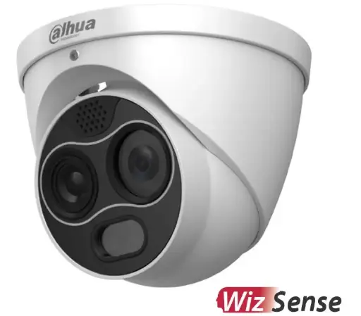 [TPC-DF1241P-D3F4] Cámara Híbrida WizSense Térmica 256x192 LF:3,5mm. + Visual: 4MP LF:4mm