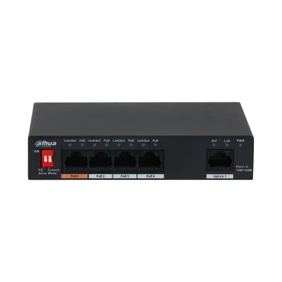 [PFS3005-4ET-60-V2] Unmanaged Desktop Switch de 5C   4 × 10/100 Mbps PoE Puertos 60W
